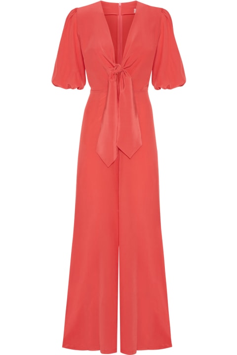 Amotea Jumpsuits for Women Amotea Allegra In Red Silk
