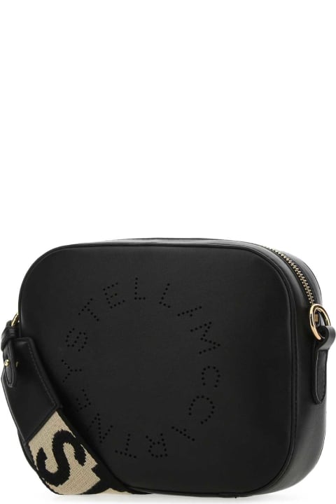 Fashion for Women Stella McCartney Black Alter Mat Mini Stella Logo Crossbody Bag