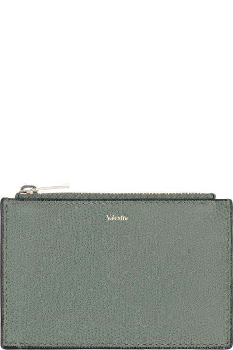 メンズ Valextraの財布 Valextra Leather Card Holder