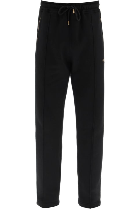 Cotton And Silk Jersey Jogger Pants