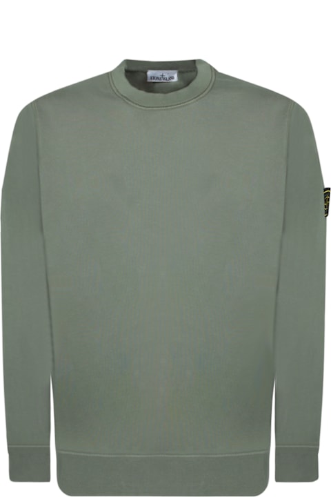Fleeces & Tracksuits for Men Stone Island Moss Sweatshirt