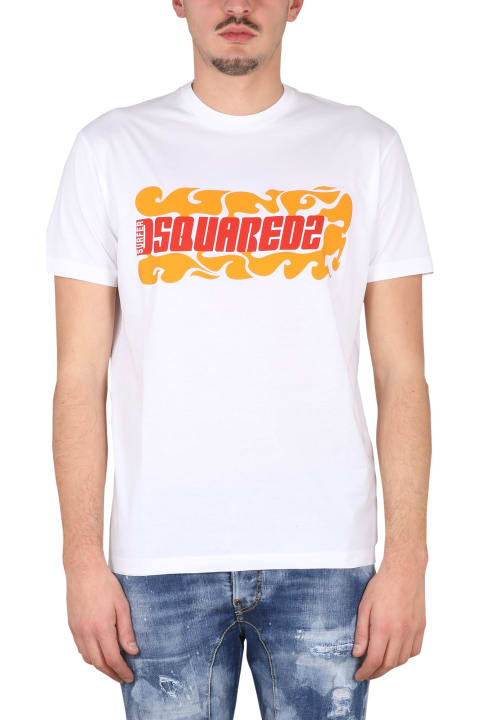 Dsquared2 Topwear for Men Dsquared2 D2 Surf Fire T-shirt