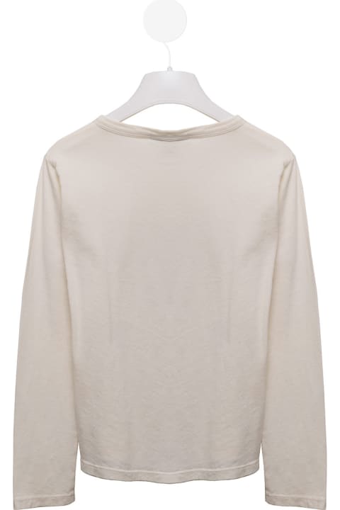 Emile Et Ida Kids Girl's Beige Printed Sweater