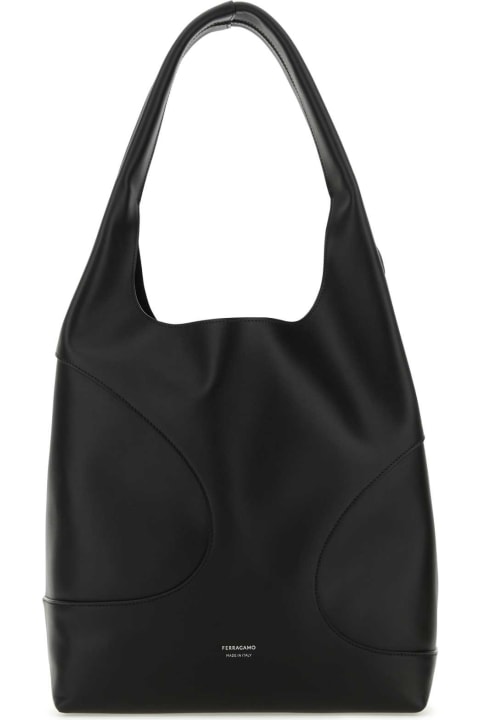 Ferragamo for Women Ferragamo Black Leather Shoulder Bag
