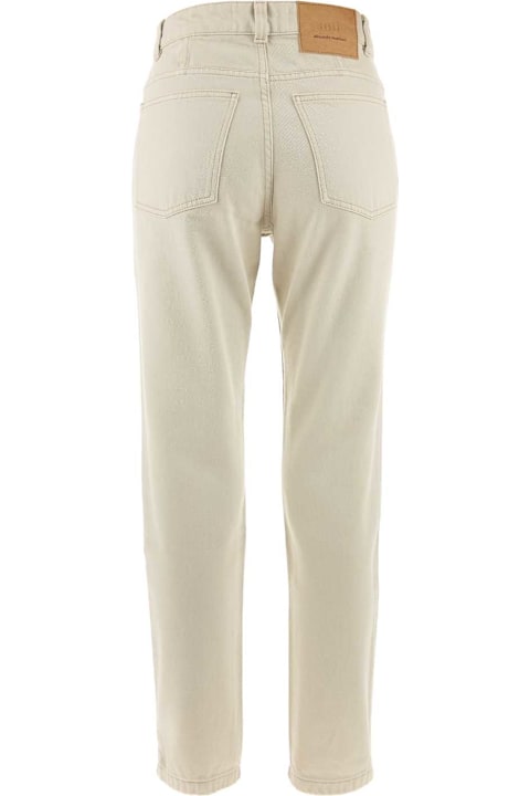 Ami Alexandre Mattiussi الجينز لـ السيدات Ami Alexandre Mattiussi Ivory Denim Jeans