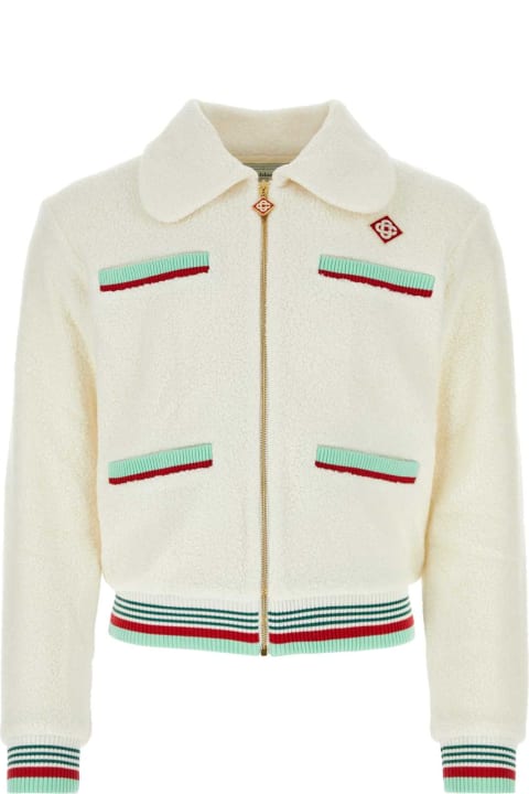 Casablanca for Men Casablanca White Teddy Jacket