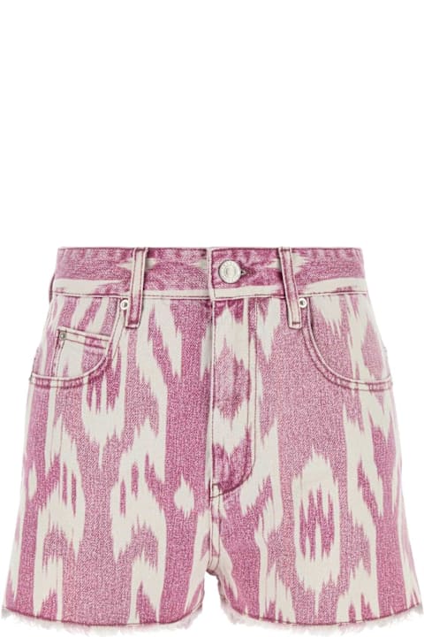 Marant Étoile Pants & Shorts for Women Marant Étoile Printed Denim Lesia Shorts