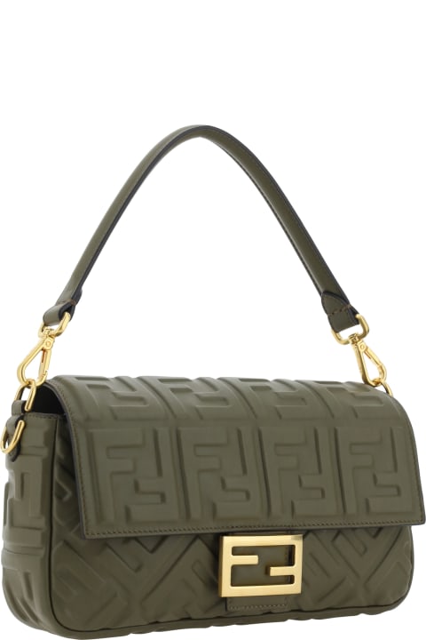 Fendi Ff Nappa Leather Baguette Medium Bag | italist, ALWAYS