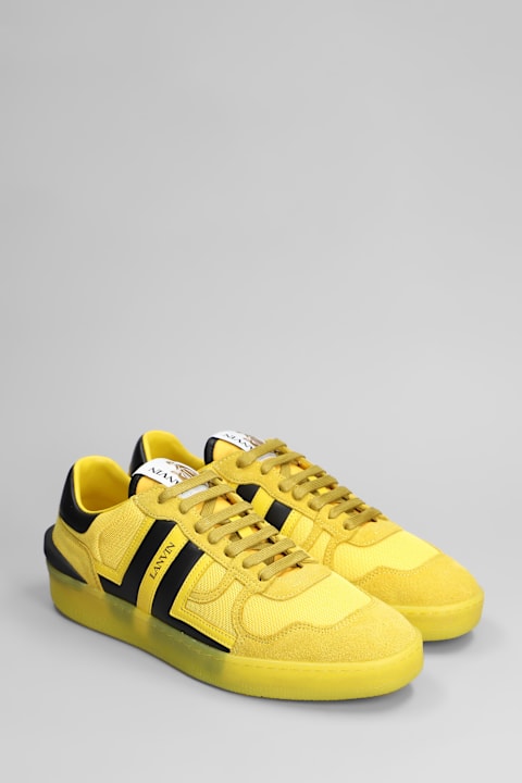 Lanvin Sneakers for Men Lanvin Clay Sneakers In Yellow Suede And Fabric