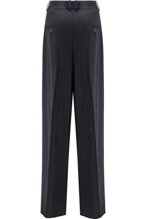 Saint Laurent Pants & Shorts for Women Saint Laurent Certified Wool Trousers With Wide Leg