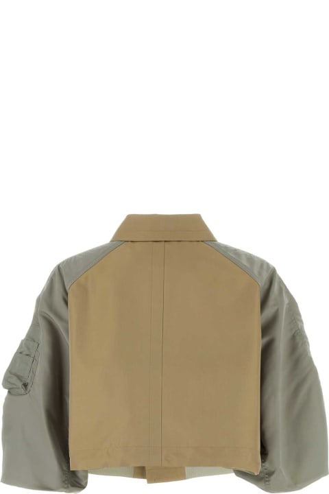 Sacai Coats & Jackets for Women Sacai Cappuccino Cotton Blend Jacket