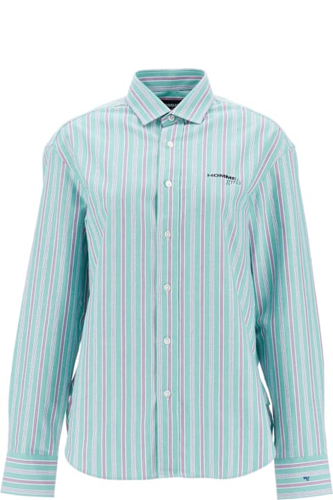 HommeGirls Clothing for Women HommeGirls Striped Oxford Shirt For Men