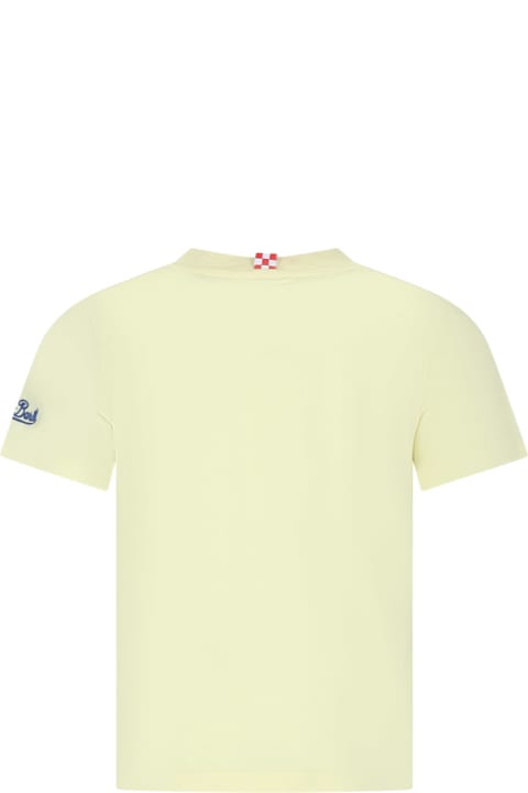 MC2 Saint Barth T-Shirts & Polo Shirts for Boys MC2 Saint Barth Yellow T-shirt For Kids With Snoopy Print
