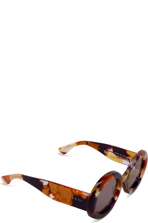 Gucci Eyewear Accessories for Women Gucci Eyewear Gucci Gg1748s Linea Re-ace Lettering 002 Orange Violet Sunglasses