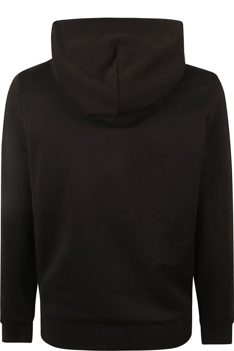 メンズ Monclerのフリース＆ラウンジウェア Moncler Logo Embroidered Hooded Sweatshirt
