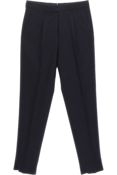 Zegna Pants for Men Zegna Pressed Crease Tailored Trousers