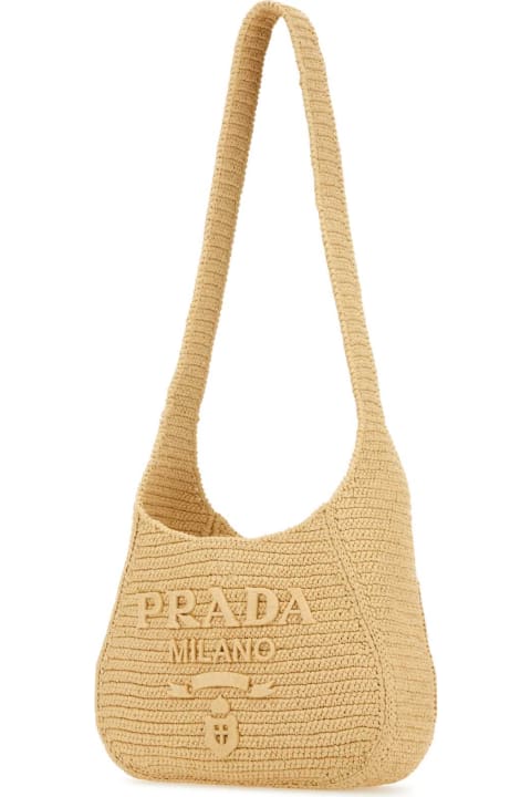 Totes for Women Prada Raffia Shoulder Bag