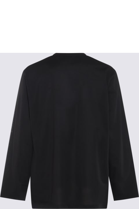 Y-3 Topwear for Men Y-3 Black Cotton T-shirt
