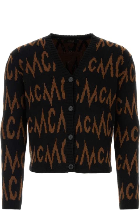 MCM for Women MCM Embroidered Cashmere Blend Cardigan
