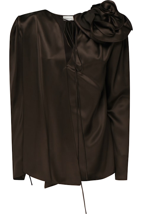 Magda Butrym for Kids Magda Butrym Classic Silk Blouse With Application