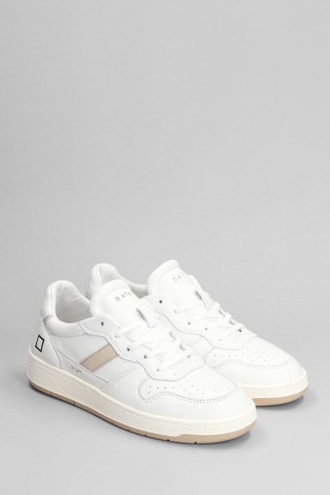 D.A.T.E. for Women D.A.T.E. Court 2.0 Sneakers In White Leather