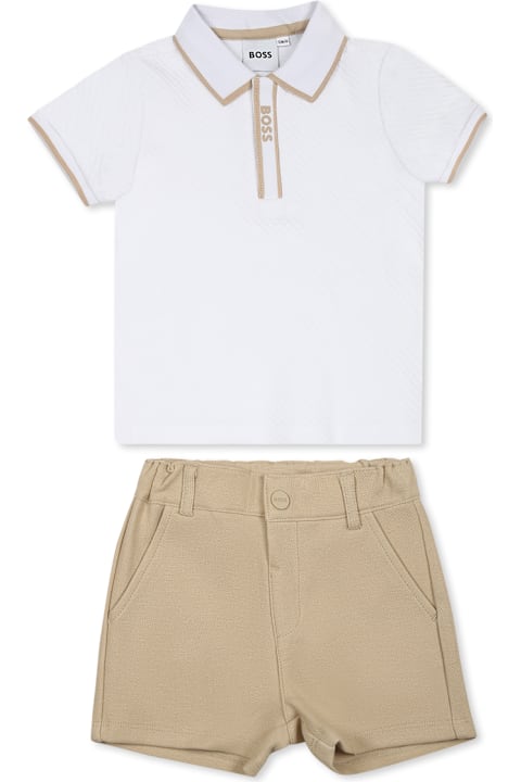 Homeware Hugo Boss Multicolor Suit For Baby Boy With Logo