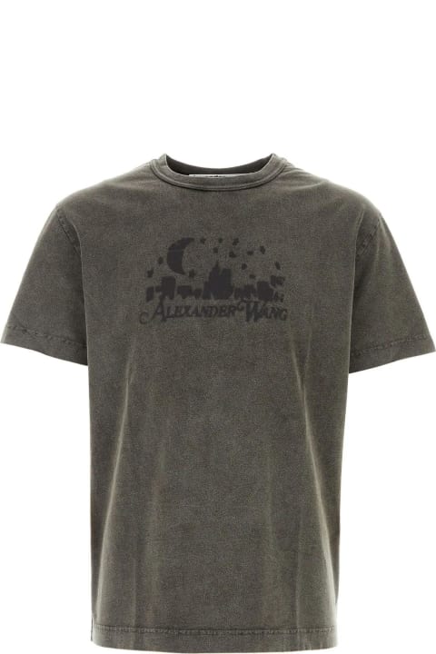 Alexander Wang for Men Alexander Wang Graphite Cotton T-shirt