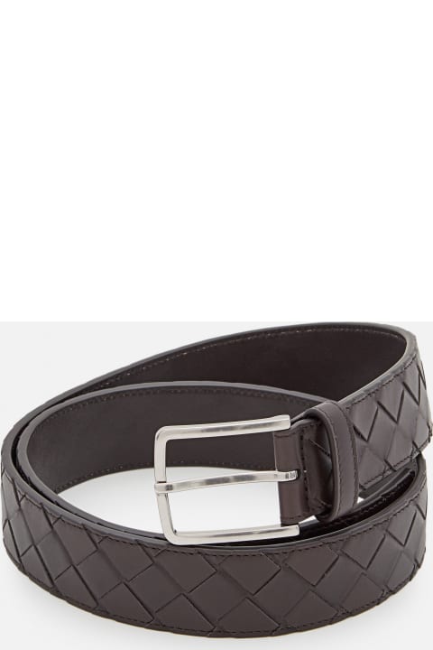 Fashion for Men Bottega Veneta Intreccio Leather Belt