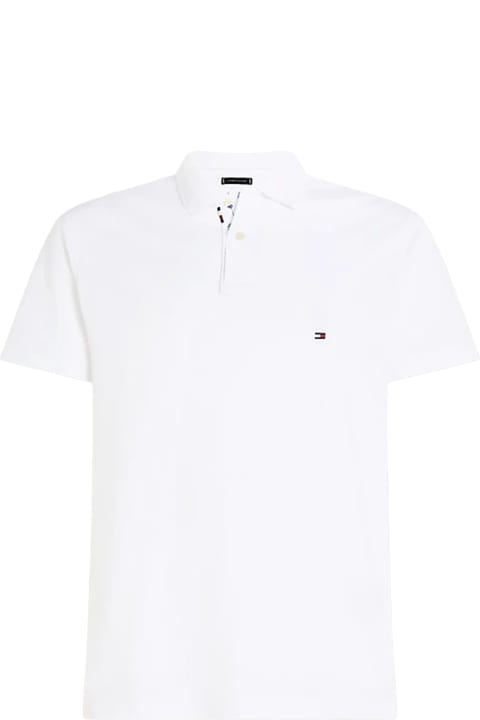 Tommy Hilfiger Topwear for Men Tommy Hilfiger White Regular Fit Polo Shirt
