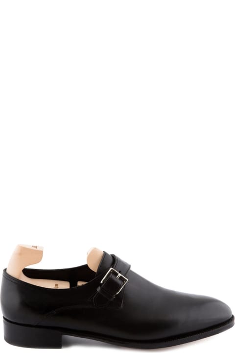 Redmire Black Calf Monk Strap Shoe