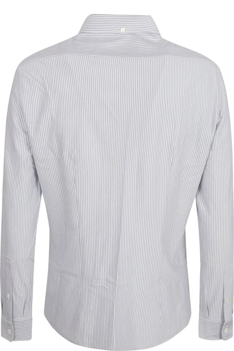 Brunello Cucinelli Clothing for Men Brunello Cucinelli Round Hem Pinstripe Shirt