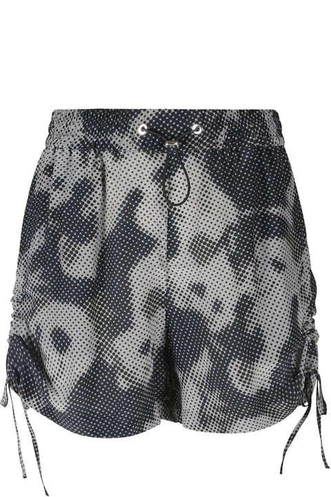 Pants & Shorts for Women Iceberg Panda Printed Drawstring Waist Bermuda Shorts