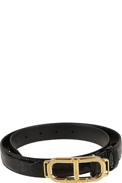 Tom Ford Belts for Women Tom Ford Shinny Stamped Croc Belt