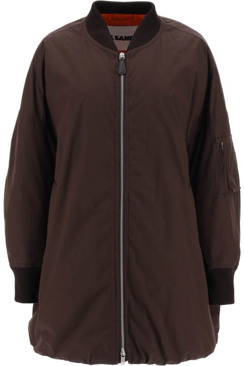Jil Sander Coats & Jackets for Women Jil Sander Down-padded Maxi Bomber Jacket