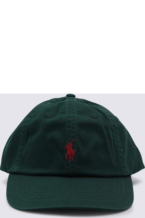 Homeware Polo Ralph Lauren Collage Green Cotton Hat