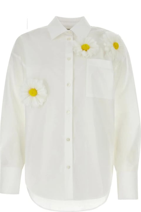 ウィメンズ MSGMのトップス MSGM White Poplin Shirt