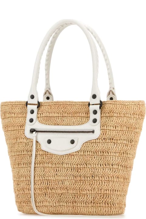 Balenciaga Bags for Women Balenciaga Raffia Small Le City Bucket Bag