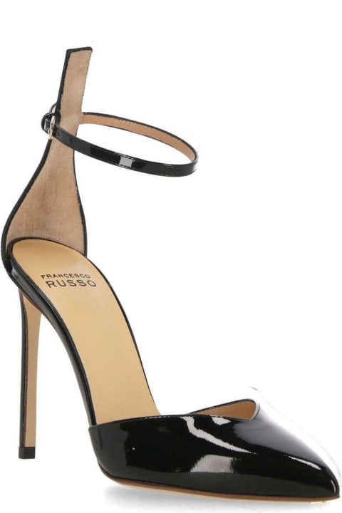 Francesco Russo High-Heeled Shoes for Women Francesco Russo Pointed-toe Ankle Strap Pumps