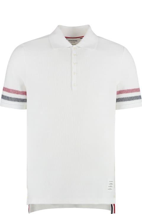 Topwear for Men Thom Browne Short Sleeve Cotton Polo Shirt