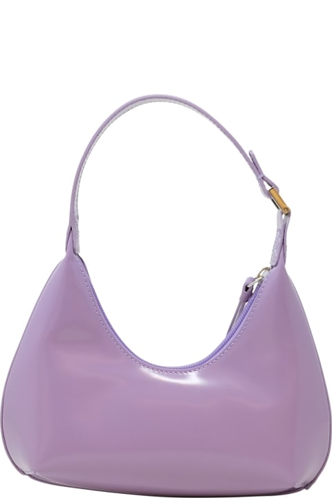 BY FAR for Women BY FAR By Far Baby Amber Purple Haze Patent Leather Handbag