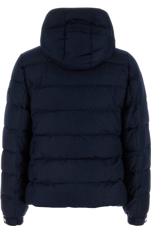 TATRAS Clothing for Men TATRAS Navy Blue Wool Blend Domiziano Down Jacket