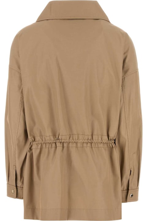 Moorer for Women Moorer Camel Polyester Blend Olinda Parka