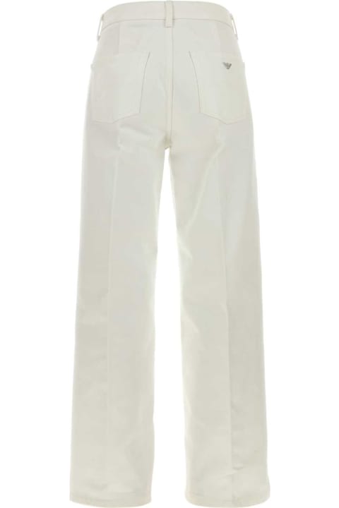 Emporio Armani Pants & Shorts for Women Emporio Armani White Denim J33 Jeans