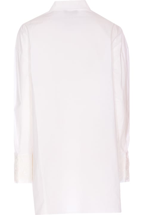 TwinSet for Kids TwinSet Over Popeline Lace Shirt