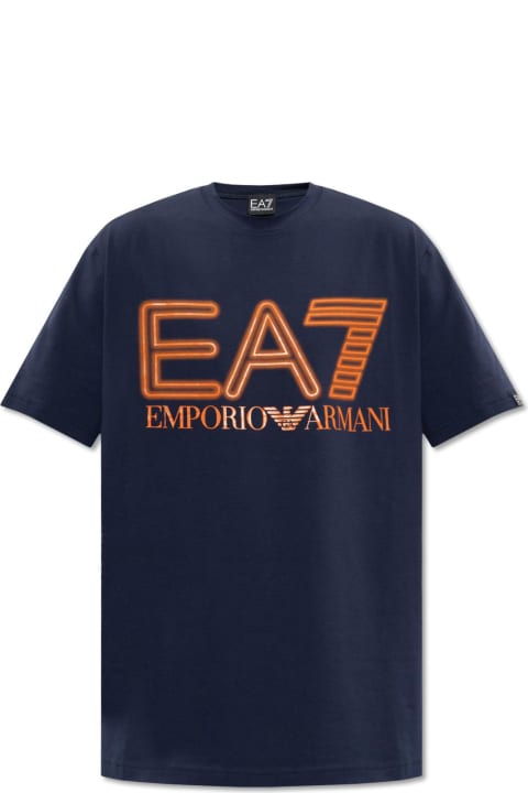 Fashion for Men EA7 Ea7 Emporio Armani T-shirt With Logo