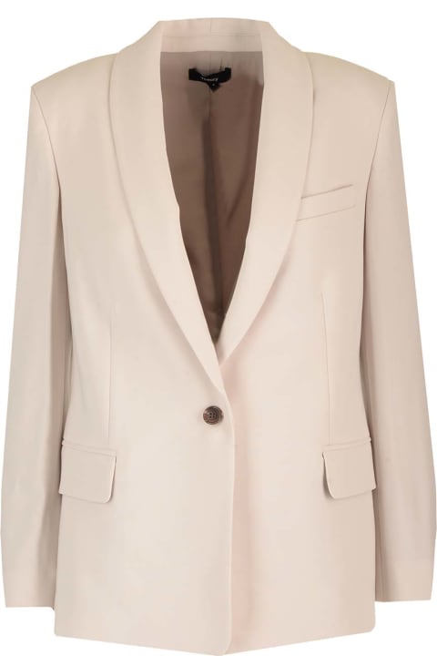 Theory Clothing for Women Theory Beige Single-breasted Jacket