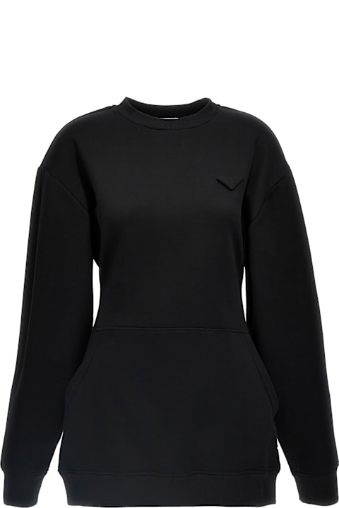 Prada Clothing for Women Prada Logo Sweatshirt Dress