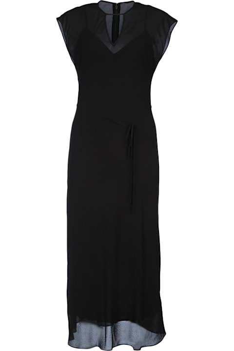 Calvin Klein فساتين لـ السيدات Calvin Klein Sheer Georgette Ns Midi Dress