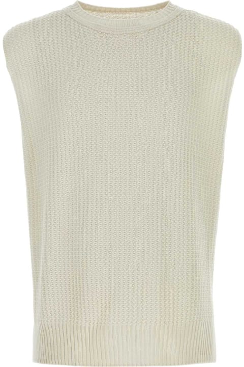 Homme Plissé Issey Miyake Clothing for Men Homme Plissé Issey Miyake Ivory Cotton Vest