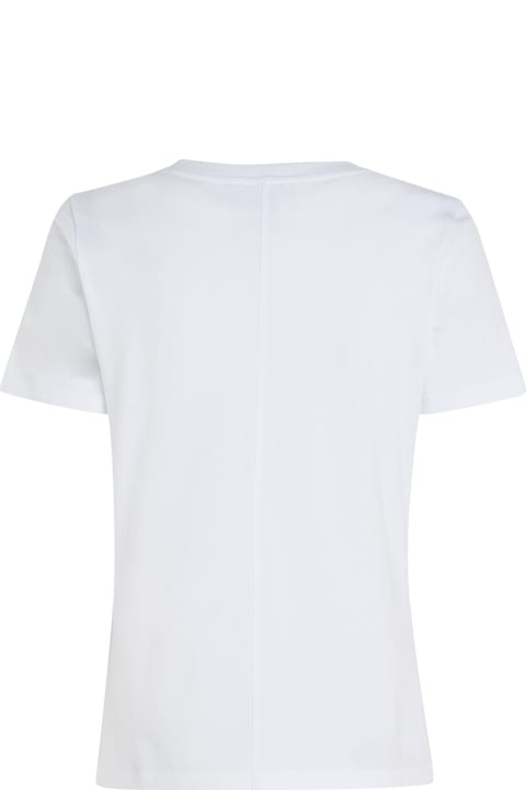 ウィメンズ Tommy Hilfigerのトップス Tommy Hilfiger White T-shirt With Mini Logo